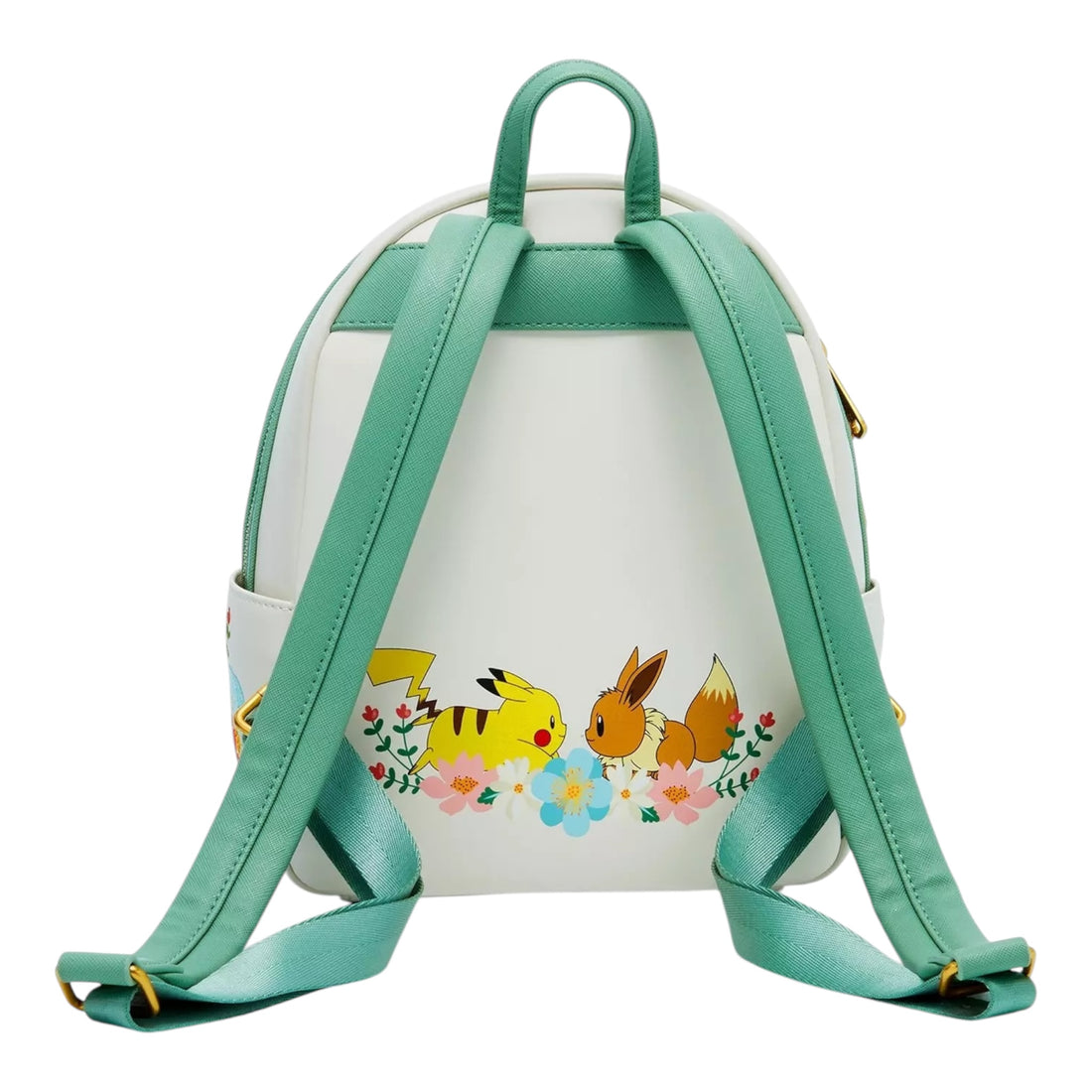 Loungefly Pokemon Pikachu and Eevee Floral Mini Backpack BoxLunch Exclusive