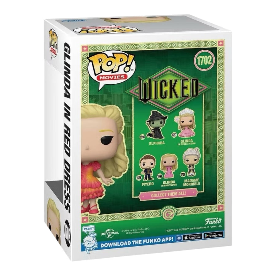 Wicked #1702 Glinda In Red Dress Target Exclusive Funko Pop (Imperfect Box)