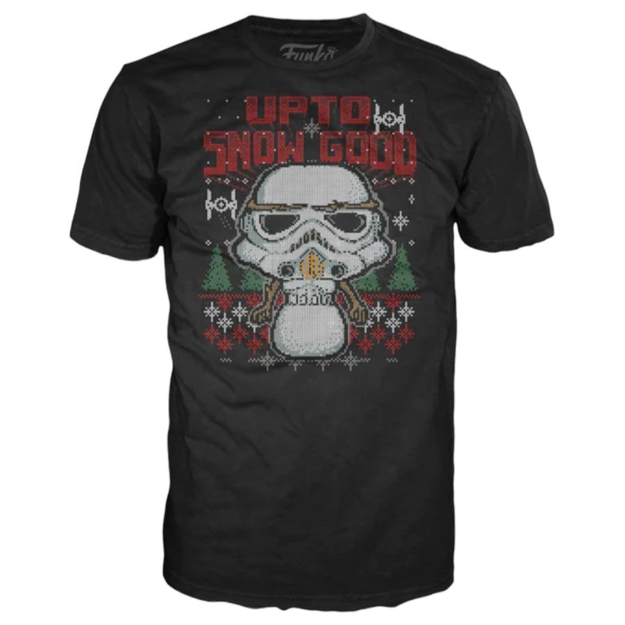 Star Wars Holiday Stormtrooper (Metallic) Funko Pop & Tee