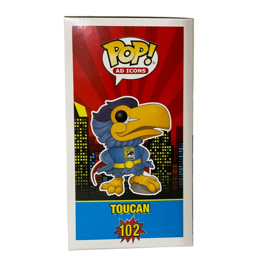 Ad Icons #102 Toucan 2020 San Diego Comic Con Limited Edition Funko Pop (Imperfect Box)