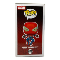 Marvel #974 Peter Parker Velocity Suit Entertainment Earth Exclusive Funko Pop (Imperfect Box)