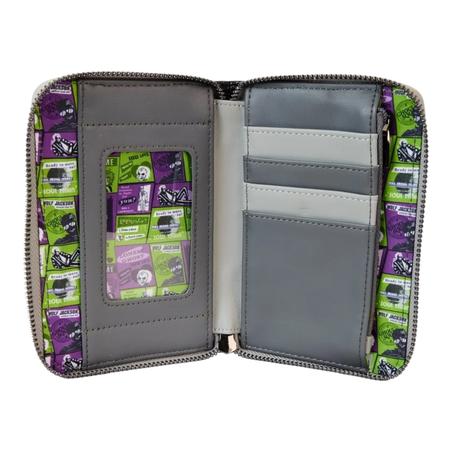 Loungefly Warner Brothers Beetlejuice 2 Zip Around Wallet