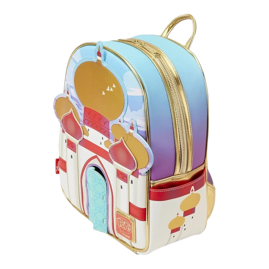 Loungefly Aladdin 30th Anniversary Palace Mini Backpack & Jasmine Diamond Pop! Bundle (LE 3000)