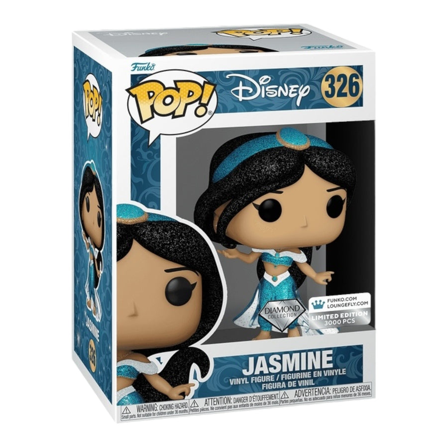 Loungefly Aladdin 30th Anniversary Palace Mini Backpack & Jasmine Diamond Pop! Bundle (LE 3000)