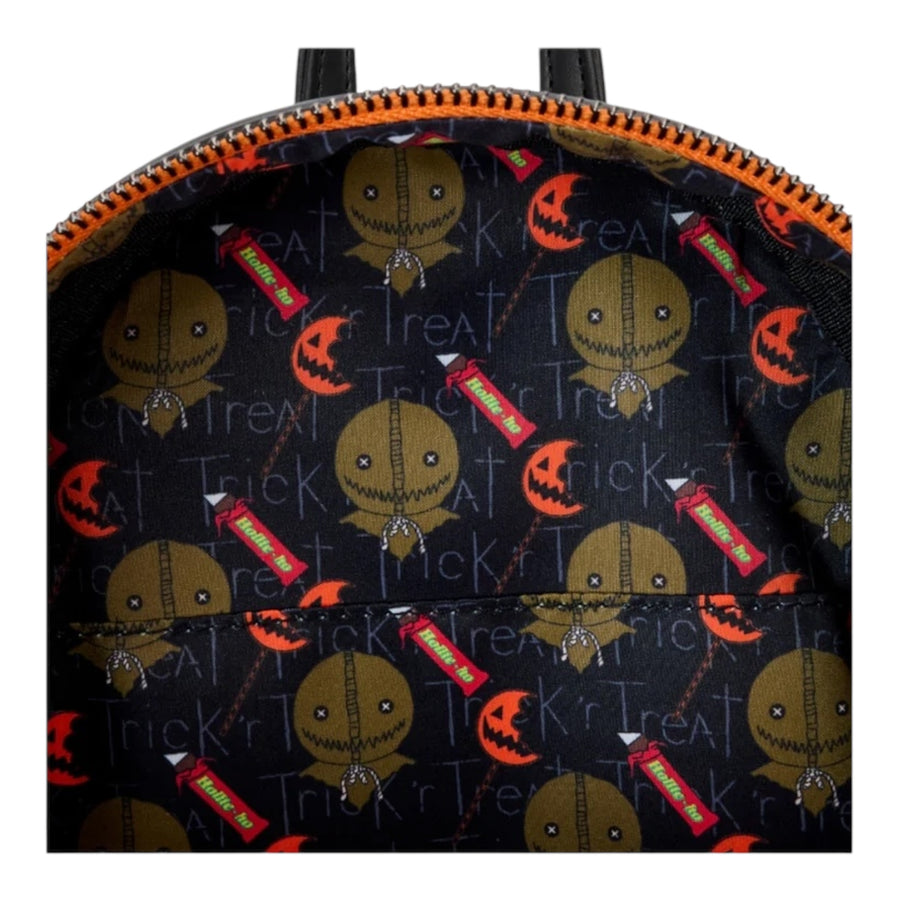 Loungefly Trick 'r Treat Flaming Head Sam Mini Backpack