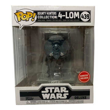 Star Wars #439 Bounty Hunters Collection: 4-Lom Gamestop Exclusive Funko Pop (Imperfect Box)