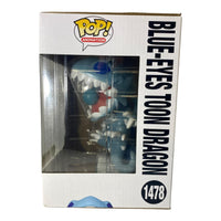 Yu-G-Oh #1478 Blue-Eyes Toon Dragon GITD Hot Topic Exclusive Funko Pop (Imperfect Box)