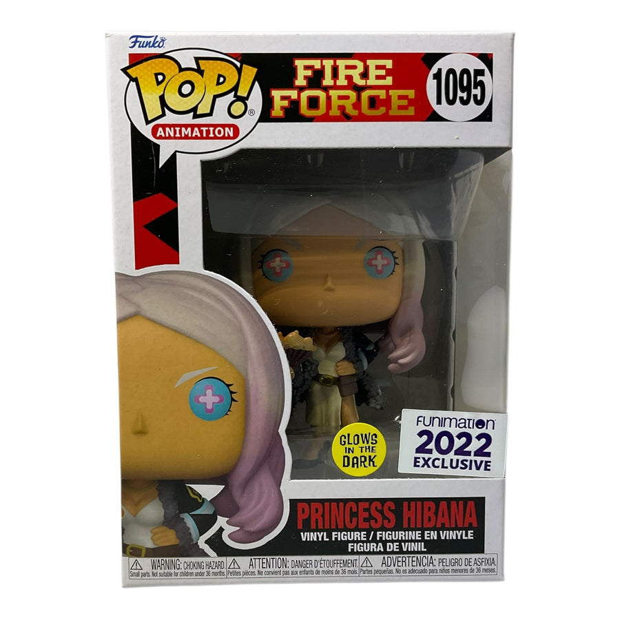 Fire Force #1095 Princess Hibana GITD 2022 Funimation Exclusive Funko Pop (Imperfect Box)