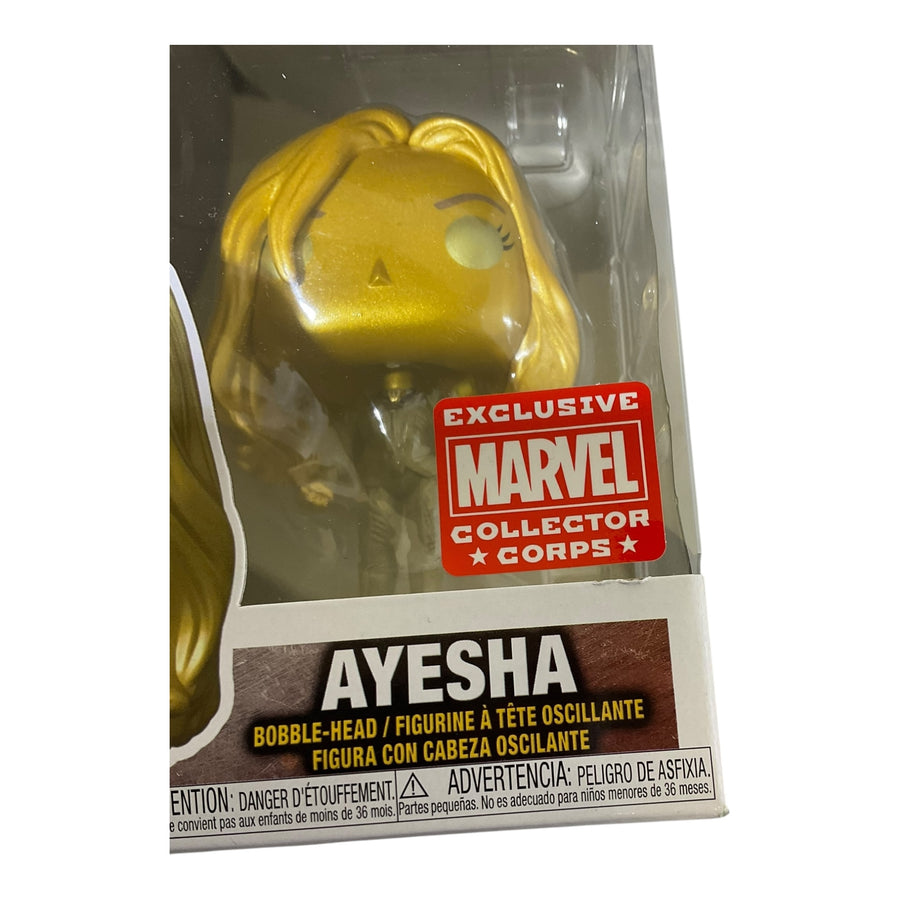 Marvel #1215 Ayesha Collector Corps Exclusive Funko Pop (Imperfect Box)