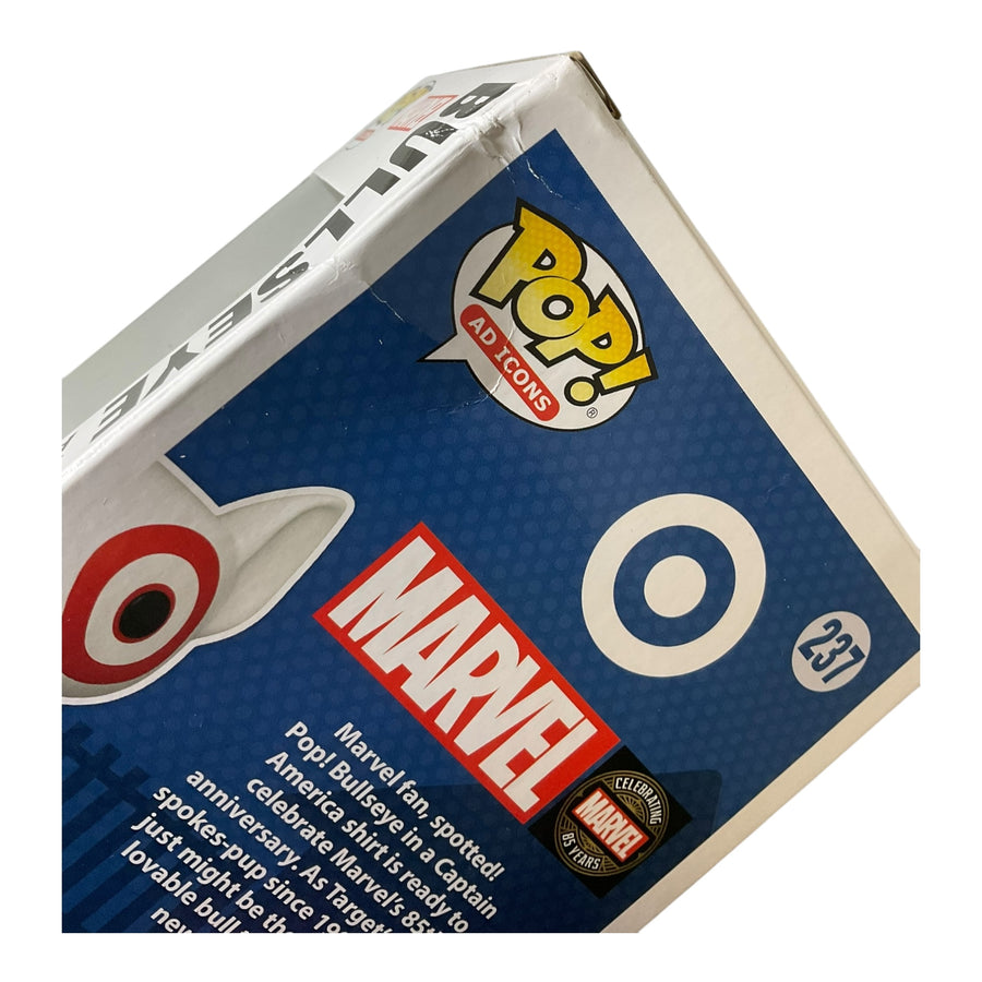 Ad Icons #237 Bullseye In Captain America Shirt Target Exclusive Funko Pop (Imperfect Box)