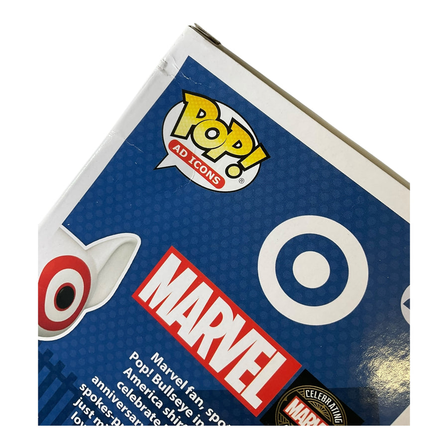 Ad Icons #237 Bullseye In Captain America Shirt Target Exclusive Funko Pop (Imperfect Box)