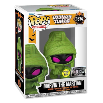 Looney Tunes #1674 Marvin The Martian GITD Entertainment Earth Exclusive Funko Pop 