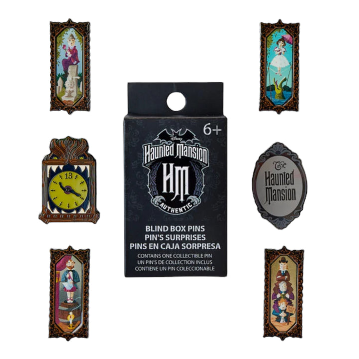 Haunted Mansion Sliding Portraits Loungefly Blind Box Pin