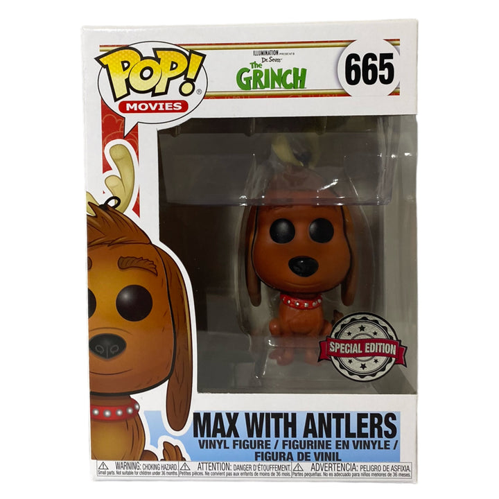 The Grinch #665 Max With Antlers Special Edition Funko Pop