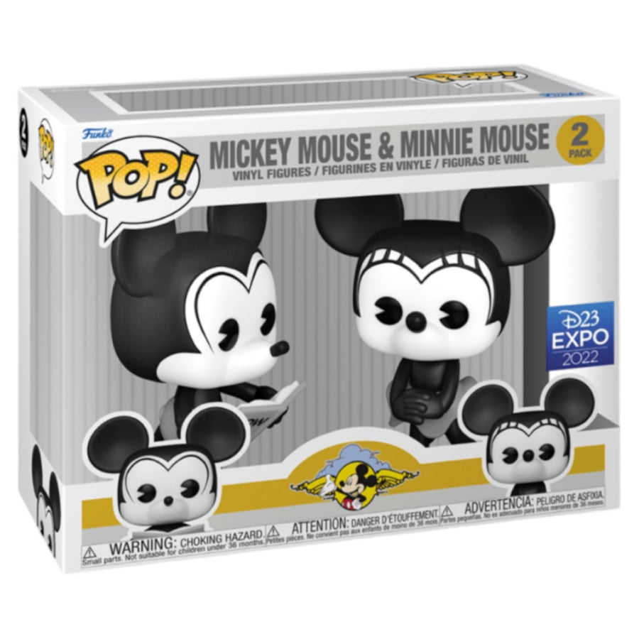 Disney Mickey Mouse & Minnie Mouse D23 Expo 2022 2 Pack Funko Pop