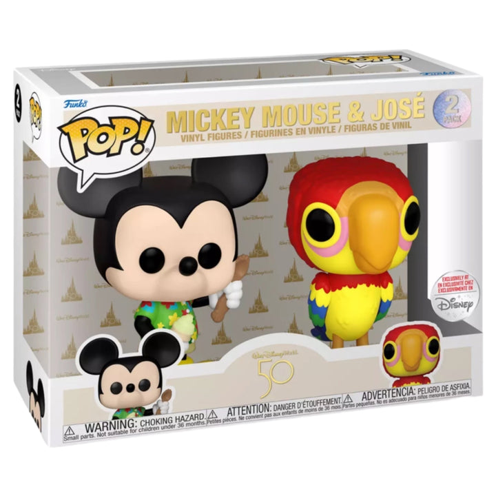 Mickey Mouse and José Funko Pop – The Enchanted Tiki Room – Walt Disney World 50th Anniversary