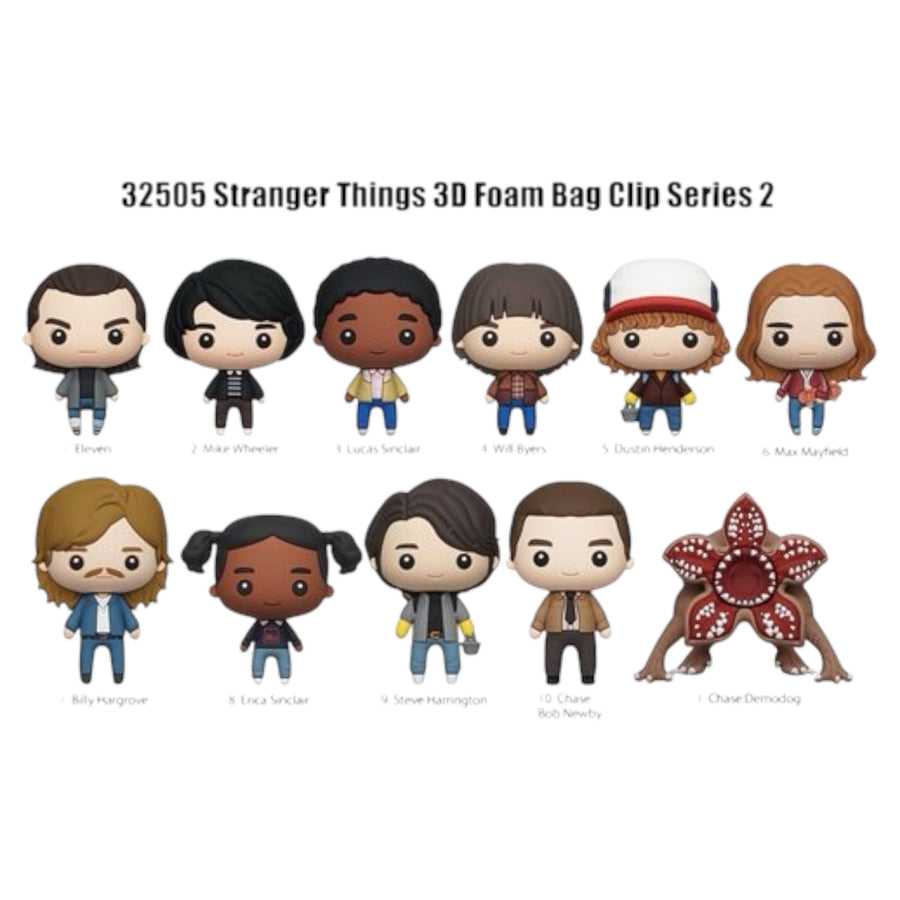 Stranger Things Series 2 3D Foam Bag Clip