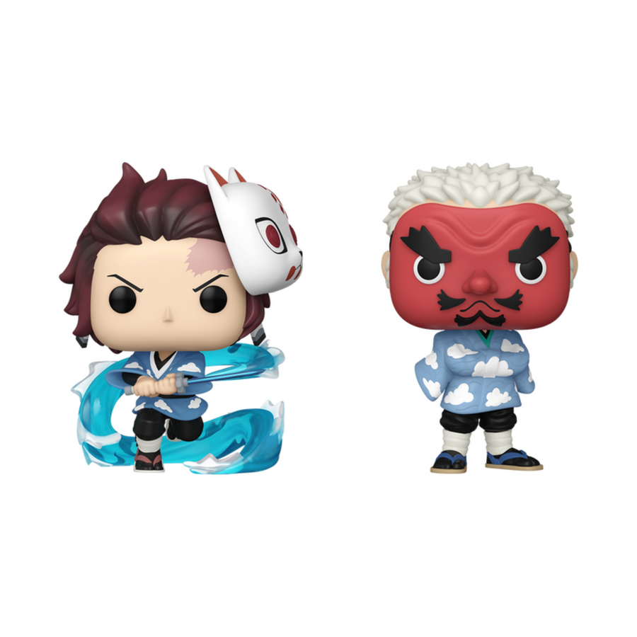 Demon Slayer - Tanjiro Kamado and Sakonji Urokodaki 2pack - 2023 Summer Convention Exclusive - Funko Pop Preorder