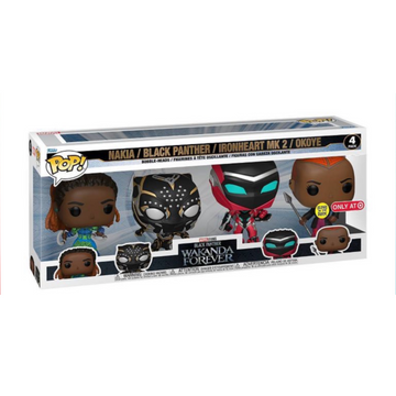 Marvel Black Panther Wakanda Forever 4 Pack Target Exclusive Funko Pop